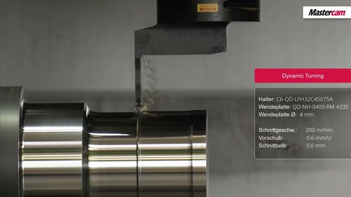 Mastercam 2020 | Dynamic Motion Technology auch im Drehen, Mastercam - Deutschland